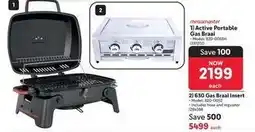 Makro Megamaster - active portable gas braai, 650 gas braai insert offer