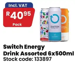 Africa Cash and Carry Switch Energy Drink Assorted offer