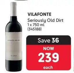 Makro VILAFONTE Seriously Old Dirt offer