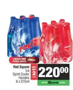 Spar Tops Red Square Ice Spirit Cooler Handies 6 x 275ml offer