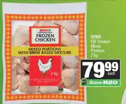 Spar SPAR IQF Chicken Mixed Portions 2 kg offer