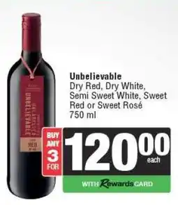 Spar Unbelievable offer