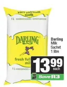 Spar Darling Milk Sachet offer