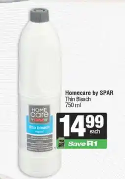 Spar Homecare by SPAR Thin Bleach offer