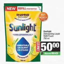 Spar SUNLIGHT Dishwashing Liquid Refill Pouch offer