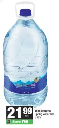 Spar Tsitsikamma Spring Water Still 5 litre offer