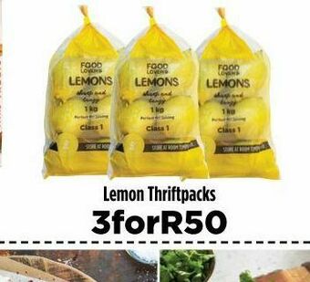 Food Lover's Market Lemons 3 offer