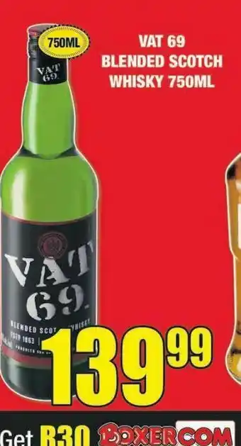 Vat 69 whiskey