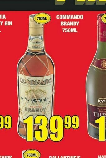 Boxer Commando brandy offer
