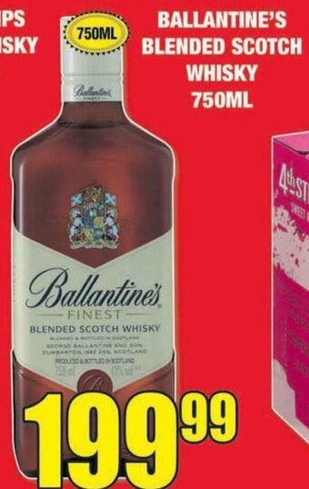 Boxer Liquors Ballantine's Blended Scotch Whiskey 750ml offer