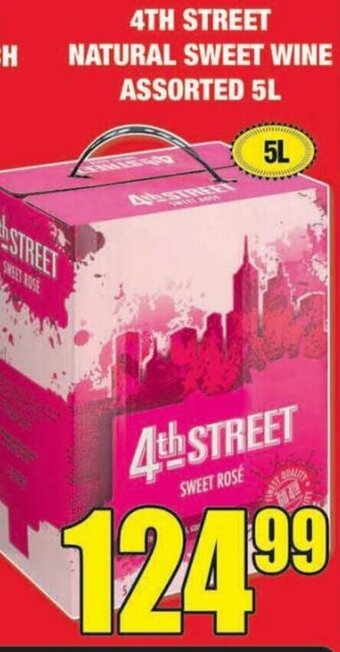 Boxer Liquors 4th Street Natural Sweet Wine Assorted 5L offer