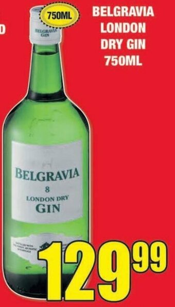 Boxer Liquors Belgravia London Dry Gin 750ml offer