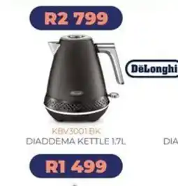 Kloppers DeLonghi Diadema Kettle 1.7L offer