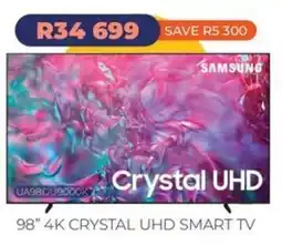 Kloppers Samsung 98" 4K Crystal UHD Smart TV offer