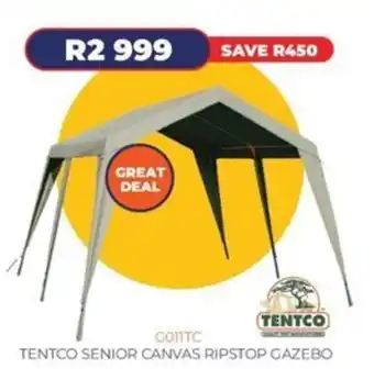 TENTCO SENIOR CANVAS RIPSTOP GAZEBO