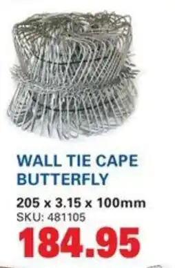 Cashbuild WALL TIE CAPE BUTTERFLY offer