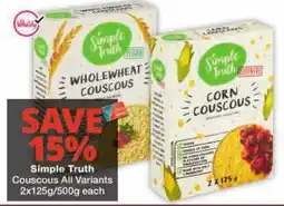 Checkers Simple Truth Couscous All Variants offer