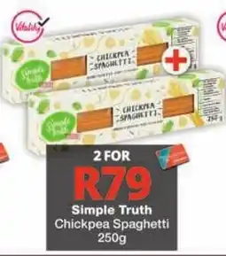 Checkers Simple Truth Chickpea Spaghetti offer