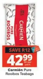 Checkers Carmién Pure Rooibos Teabags offer