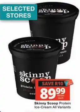 Checkers Skinny Scoop Protein Ice-Cream offer