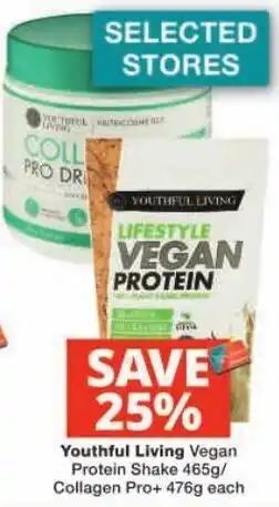 Checkers Youthful Living Lifestyle Vegan Protein offer