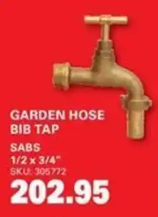 Cashbuild GARDEN HOSE BIB TAP offer