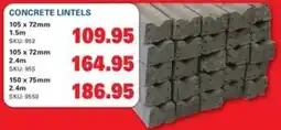 Cashbuild CONCRETE LINTELS offer