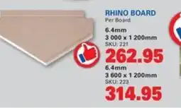 Cashbuild RHINO BOARD offer