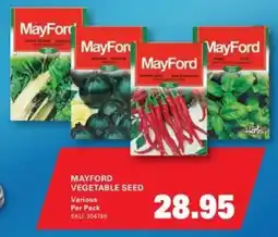 Cashbuild MayFord Vegetable Seed offer