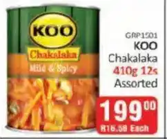 KitKat Cash and Carry KOO Chakalaka Mild & Spicy Assorted offer