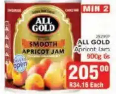 All Gold Smooth Apricot Jam