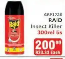 KitKat Cash and Carry Raid Insect Killer offer