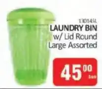 KitKat Cash and Carry LAUNDRY BIN w/ Lid Round Large Assorted offer