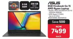 Makro ASUS 8GB Vivobook Go 15 AMD Ryzen Laptop offer