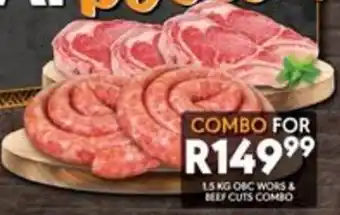 1.5 KG OBC WORS & BEEF CUTS COMBO