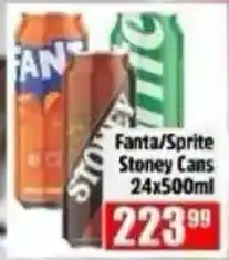 Devland Cash And Carry Fanta/Sprite Stoney Cans offer