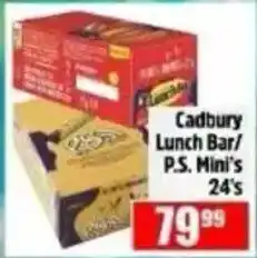 Devland Cash And Carry Cadbury Lunch Bar/ P.S. Mini's offer