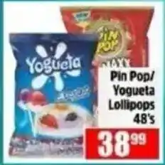 Devland Cash And Carry Pin Pop/ Yogueta Lollipops offer