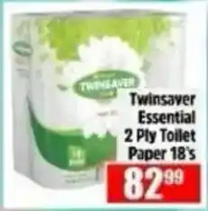 Devland Cash And Carry Twinsaver Essential 2 Ply Toilet Paper offer