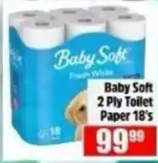 Devland Cash And Carry Baby Soft 2 Ply Toilet Paper offer