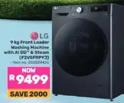 Game LG 9 kg Front Loader Washing Machine with AI DD™ & Steam offer
