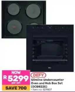 Game DEFY Slimline Undercounter Oven and Hob Box Set offer