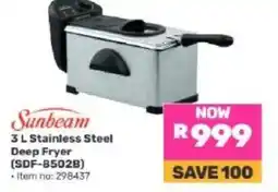 Game Sunbeam 3 L Stainless Steel Deep Fryer offer