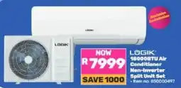 Game LOGIK 18000BTU Air Conditioner Non-Inverter Split Unit Set offer
