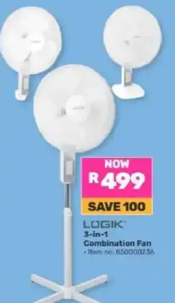 Game LOGIK 3-in-1 Combination Fan offer