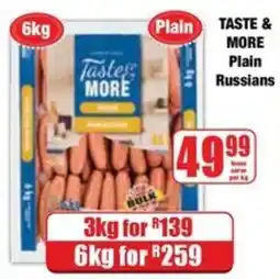 Boxer Taster's MORE Plain Russians offer