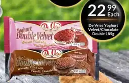 Super Save De Vries Yoghurt Velvet/Chocolate Double offer