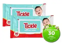 Check Star Tickle Baby Wet Wipes offer