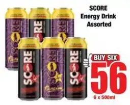 Boxer SCORE Energy Drink Assorted offer