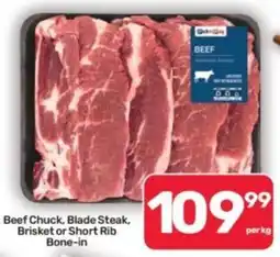 Pick n Pay Hypermarket Beef Chuck, Blade Steak, Brisket or Short Rib Bone-in offer